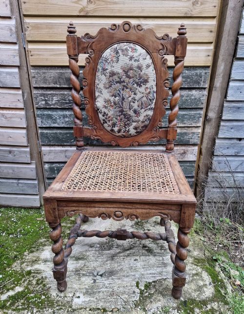 LATE 19TH CENTURY SOLID SATINWOOD CEYLONESE HALL CHAIR - ADDITIONAL PHOTO 3