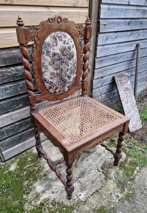 LATE 19TH CENTURY SOLID SATINWOOD CEYLONESE HALL CHAIR - ADDITIONAL PHOTO 6
