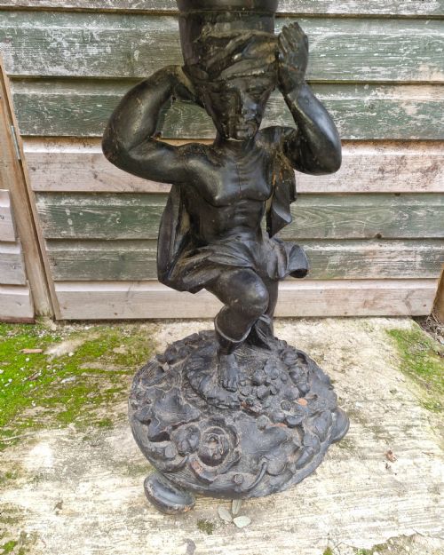 CARVED BLACKAMOOR OCCASIONAL TABLE - ADDITIONAL PHOTO 4