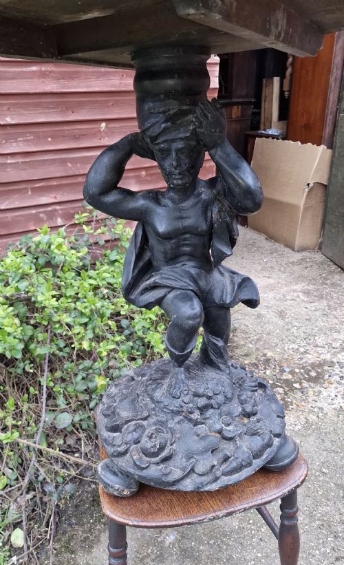 CARVED BLACKAMOOR OCCASIONAL TABLE - ADDITIONAL PHOTO 8