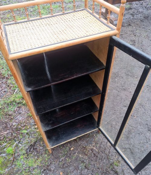 LATE VICTORIAN PINE FRAMED GLAZED CABINET - ADDITIONAL PHOTO 2