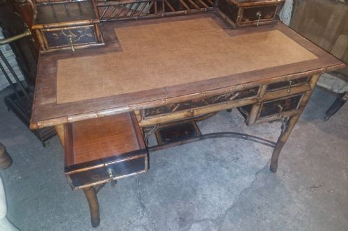 19TH CENTURY BAMBOO WRITING TABLE - ADDITIONAL PHOTO 4