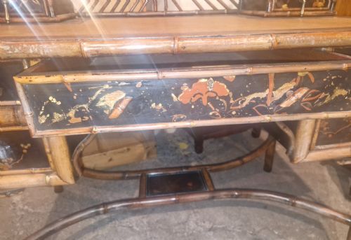 19TH CENTURY BAMBOO WRITING TABLE - ADDITIONAL PHOTO 8