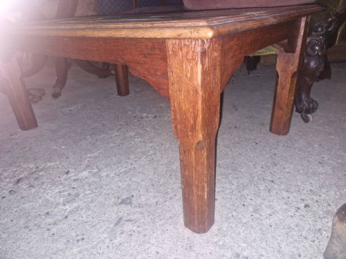 OAK FRAMED TILED TOP COFFEE TABLE IN THE MANNER OF HEALS - ADDITIONAL PHOTO 1