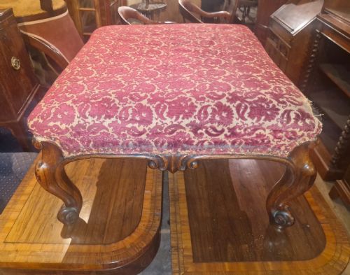 VICTORIAN ROSEWOOD CENTRE STOOL - ADDITIONAL PHOTO 3