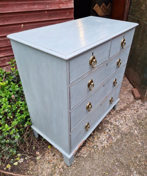 REGENCY PAINTED CHEST OF DRAWERS - ADDITIONAL PHOTO 3