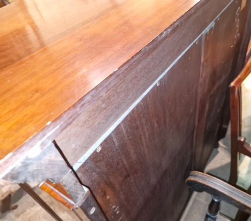 EDWARDIAN SOLID MAHOGANY DISPLAY CABINET - ADDITIONAL PHOTO 3