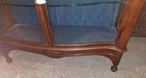 EDWARDIAN SOLID MAHOGANY DISPLAY CABINET - ADDITIONAL PHOTO 5