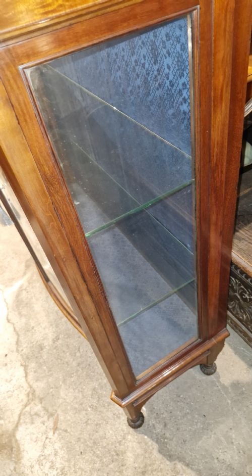 EDWARDIAN SOLID MAHOGANY DISPLAY CABINET - ADDITIONAL PHOTO 10