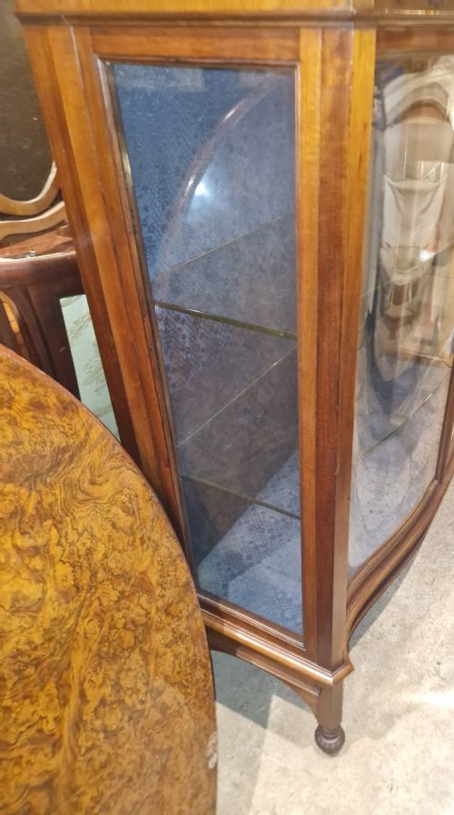 EDWARDIAN SOLID MAHOGANY DISPLAY CABINET - ADDITIONAL PHOTO 11