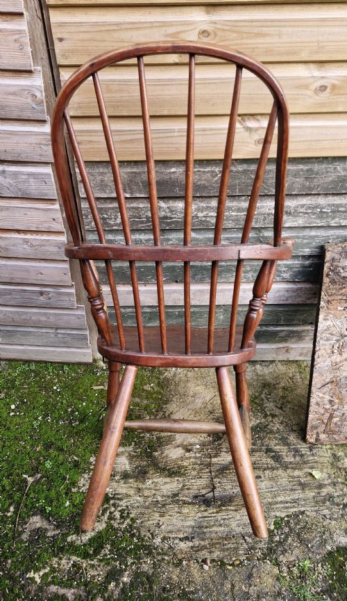 EARLY 19TH CENTURY WEST COUNTRY STICK BACK WINDSOR ARMCHAIR - ADDITIONAL PHOTO 7
