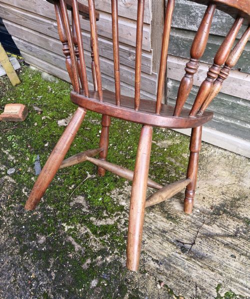 EARLY 19TH CENTURY WEST COUNTRY STICK BACK WINDSOR ARMCHAIR - ADDITIONAL PHOTO 8