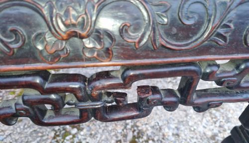LATE 19TH CENTURY CHINESE MARBLE TOP TABLE - ADDITIONAL PHOTO 8
