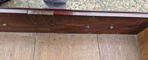 18TH CENTURY SMALL GEORGIAN MAHOGANY CHEST WITH BRUSHING SLIDE - ADDITIONAL PHOTO 10
