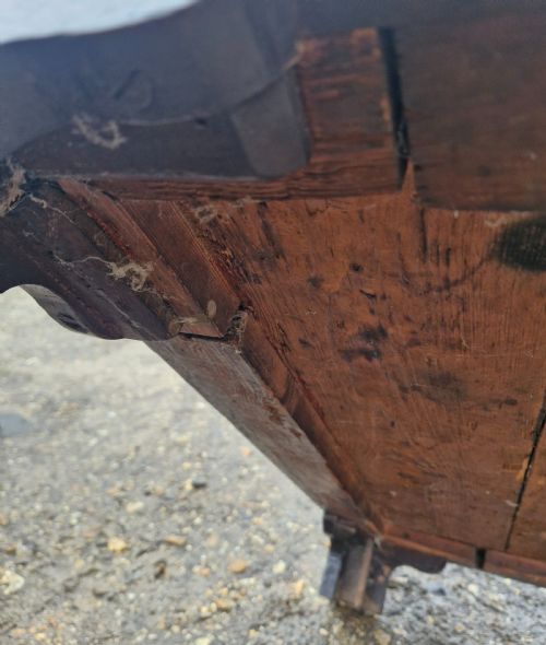 18TH CENTURY SMALL GEORGIAN MAHOGANY CHEST WITH BRUSHING SLIDE - ADDITIONAL PHOTO 14