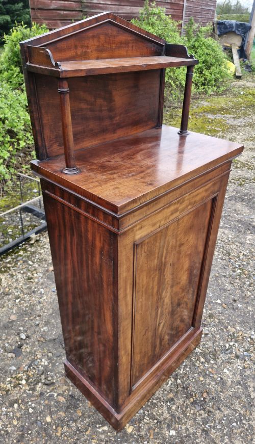 NARROW REGENCY MAHOGANY SIDE CABINET - ADDITIONAL PHOTO 5