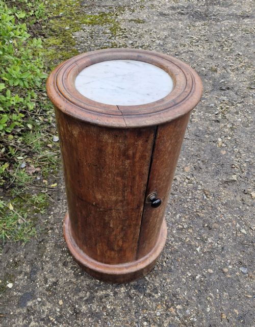 MID VICTORIAN MAHOGANY CYLINDER POT CUPBOARD - ADDITIONAL PHOTO 2