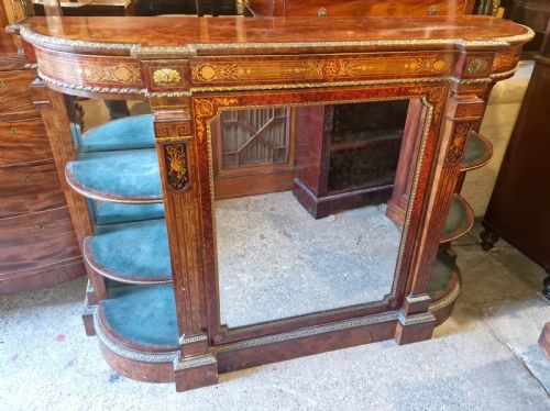 VERY GOOD QUALITY INLAID WALNUT SIDE CABINET - ADDITIONAL PHOTO 1