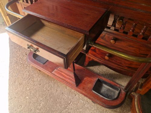 LATE VICTORIAN MAHOGANY HALL STAND - ADDITIONAL PHOTO 5