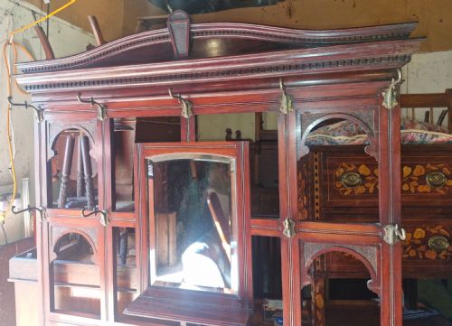 LATE VICTORIAN MAHOGANY HALL STAND - ADDITIONAL PHOTO 7