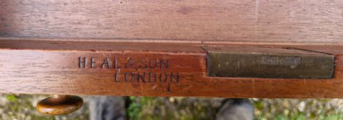 VICTORIAN SATINBIRCH KNEEHOLE PEDESTAL WRITING DESK BY HEALS - ADDITIONAL PHOTO 6