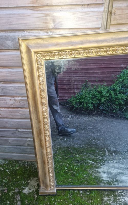 19TH CENTURY GILT FRAMED OVERMANTEL MIRROR - ADDITIONAL PHOTO 5