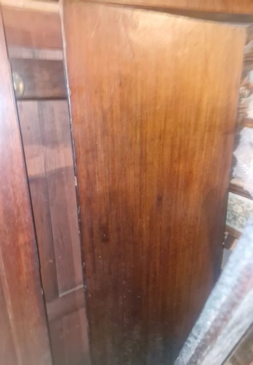 LATE GEORGIAN CHANNEL ISLAND STYLE MAHOGANY CLOTHES HANGING WARDROBE - ADDITIONAL PHOTO 7