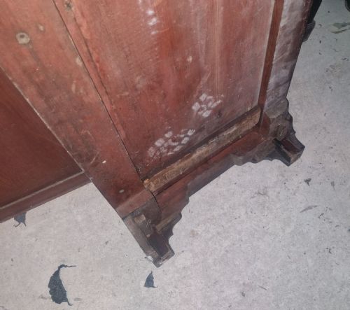 LATE GEORGIAN CHANNEL ISLAND STYLE MAHOGANY CLOTHES HANGING WARDROBE - ADDITIONAL PHOTO 12