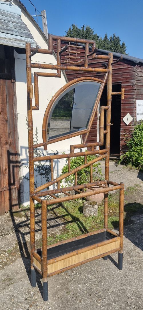 LATE VICTORIAN BAMBOO HALLSTAND - ADDITIONAL PHOTO 1
