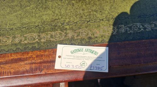 EARLY VICTORIAN MAHOGANY 2 DRAWER WRITING TABLE - ADDITIONAL PHOTO 1