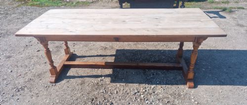 EARLY 20TH CENTURY FARMHOUSE KITCHEN DINING TABLE - ADDITIONAL PHOTO 3