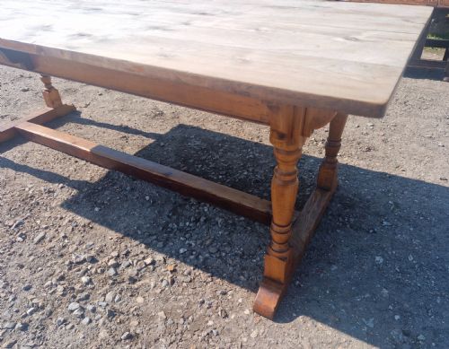 EARLY 20TH CENTURY FARMHOUSE KITCHEN DINING TABLE - ADDITIONAL PHOTO 6