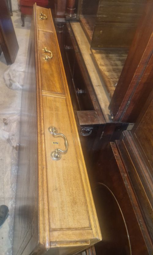 EARLY VICTORIAN MAHOGANY PARTNERS PEDESTAL WRITING DESK UNUSUAL SIDE DRAWERS - ADDITIONAL PHOTO 11