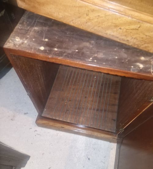 EARLY VICTORIAN MAHOGANY PARTNERS PEDESTAL WRITING DESK UNUSUAL SIDE DRAWERS - ADDITIONAL PHOTO 13