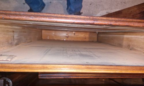 EARLY VICTORIAN MAHOGANY PARTNERS PEDESTAL WRITING DESK UNUSUAL SIDE DRAWERS - ADDITIONAL PHOTO 23