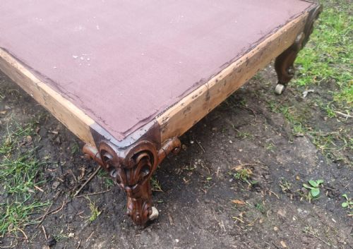 MID VICTORIAN CARVED ROSEWOOD CENTRE STOOL FOR REUPHOLSTERING - ADDITIONAL PHOTO 5