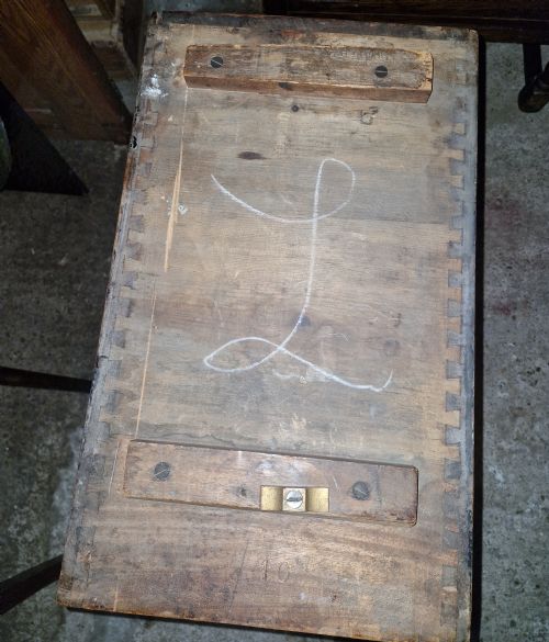 LATE 19TH CENTURY MAHOGANY SHIPS NAVAL CAMPAIGN DESK - ADDITIONAL PHOTO 5