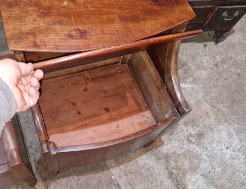 TWO LATE GEORGIAN BEDSIDE TABLES - ADDITIONAL PHOTO 1