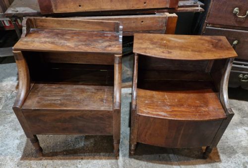 TWO LATE GEORGIAN BEDSIDE TABLES - ADDITIONAL PHOTO 7