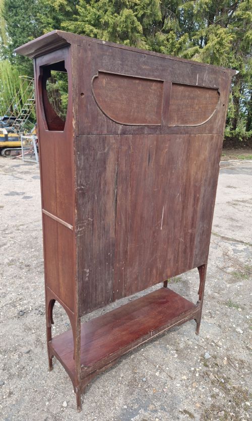 ART NOUVEAU INLAID MAHOGANY CABINET - ADDITIONAL PHOTO 1