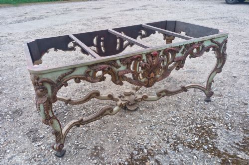 CARVED AND PAINTED TABLE BASE - ADDITIONAL PHOTO 1