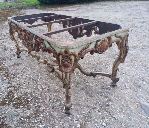 CARVED AND PAINTED TABLE BASE - ADDITIONAL PHOTO 2