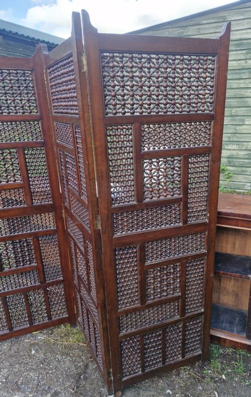 MOORISH 3 FOLD DRESSING SCREEN - ADDITIONAL PHOTO 4