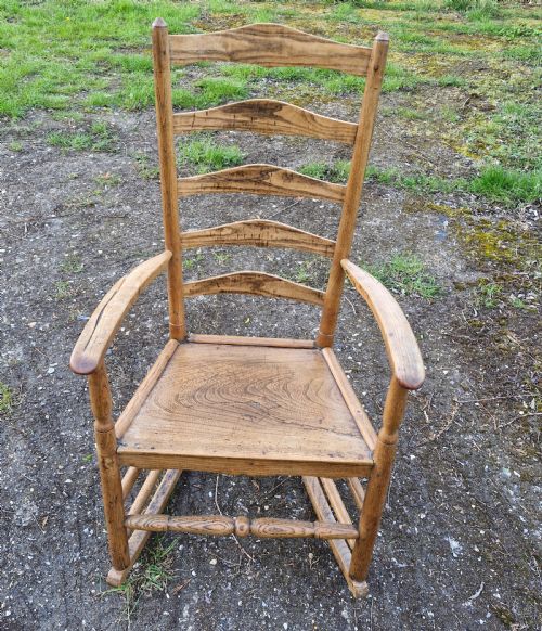 EARLY 19TH CENTURY ROCKING ARMCHAIR - ADDITIONAL PHOTO 1