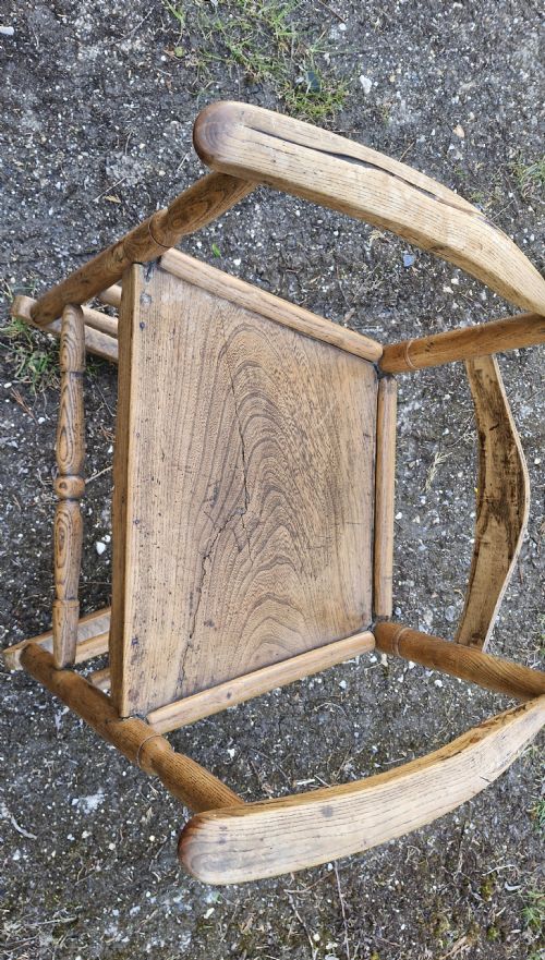 EARLY 19TH CENTURY ROCKING ARMCHAIR - ADDITIONAL PHOTO 2