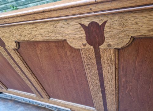 EARLY 19TH CENTURY PANELLED HALL SEAT - ADDITIONAL PHOTO 1