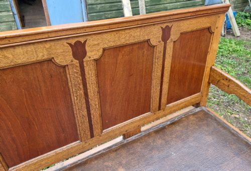 EARLY 19TH CENTURY PANELLED HALL SEAT - ADDITIONAL PHOTO 3