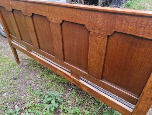 EARLY 19TH CENTURY PANELLED HALL SEAT - ADDITIONAL PHOTO 5