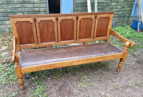 EARLY 19TH CENTURY PANELLED HALL SEAT - ADDITIONAL PHOTO 7
