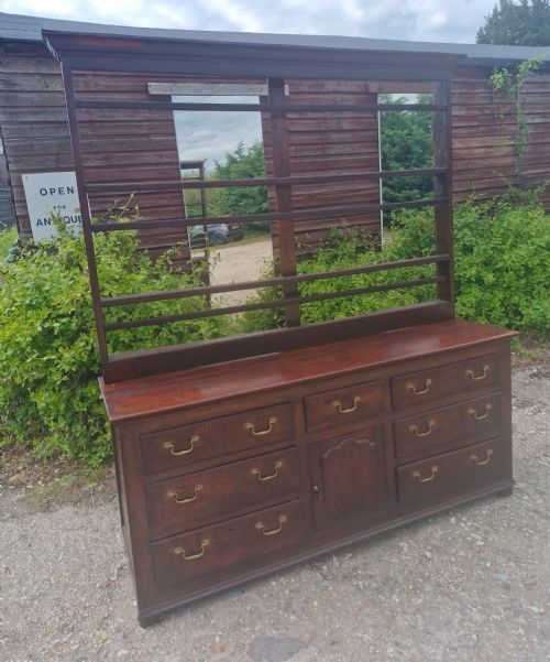 EARLY 19TH CENTURY OAK DRESSER WITH RACK - ADDITIONAL PHOTO 10